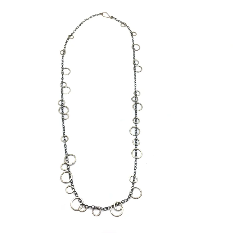 Circle Bunches Necklace - Long