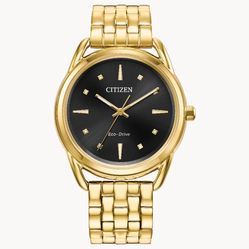 Citizen Ladies Dress Classics Black Dial