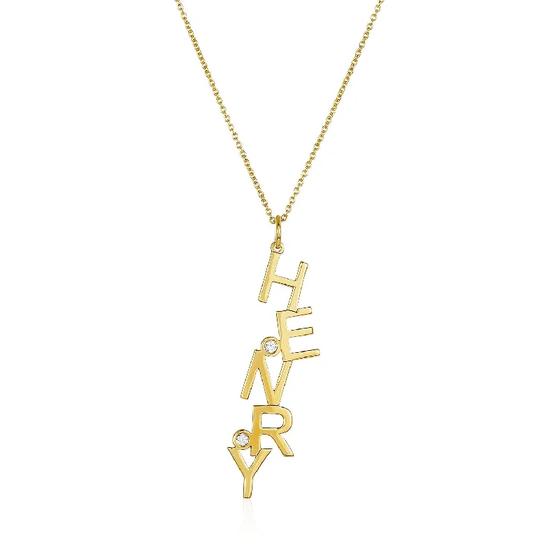 Dancing Initial Necklace