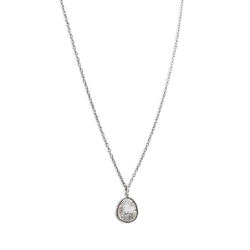 diamond slice necklace