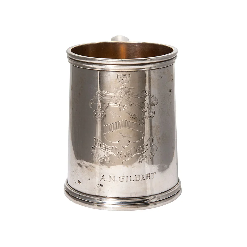 Estate Engraved N. Harding & Co. Sterling Silver Tankard Mug