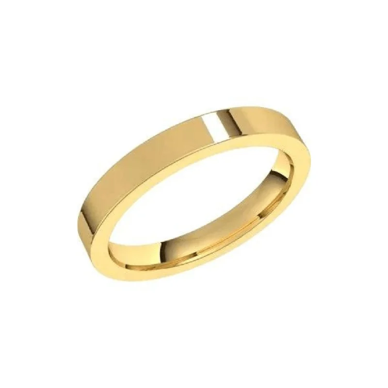 Flat Gold Spacer Band