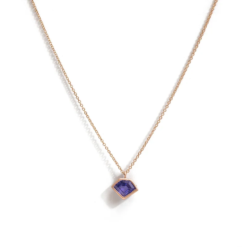 geo tanzanite necklace