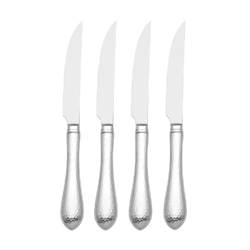 Hammered 4 Piece Steak Knife Set