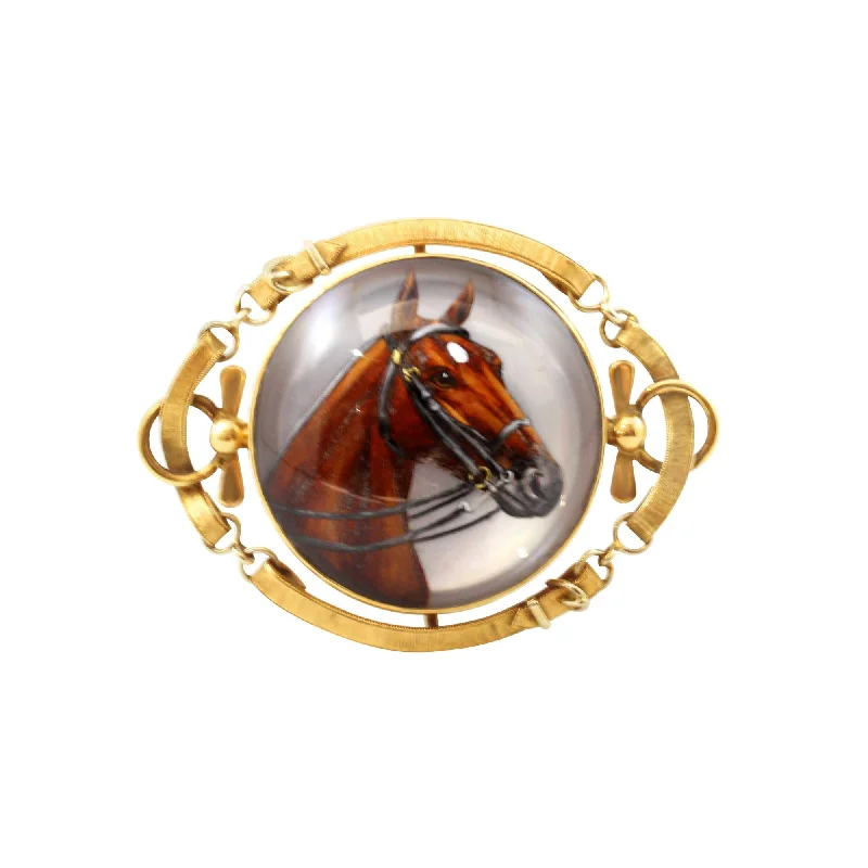 HORSE HEAD BROOCH