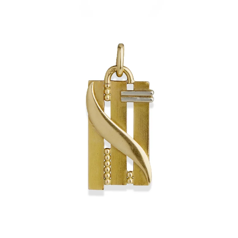 Jean Després Modernist 18K Gold Pendant