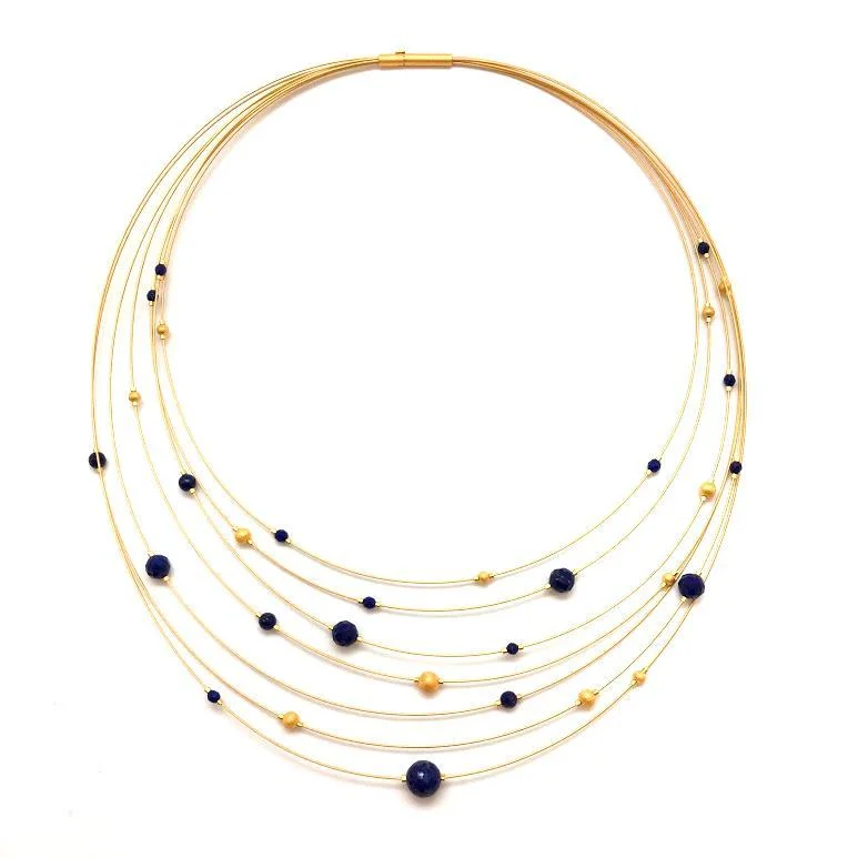 Lapis Collar Necklace