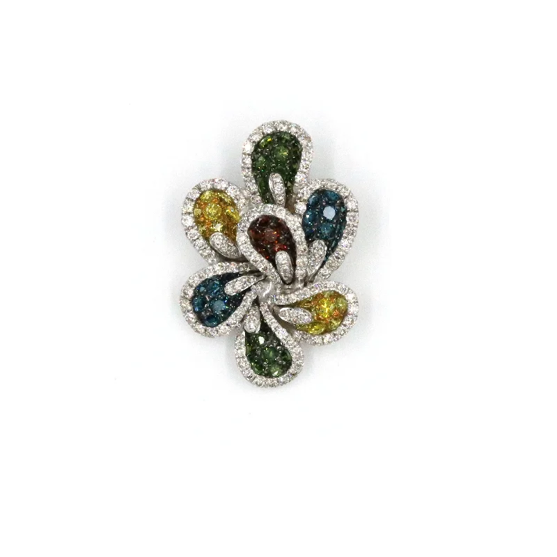 LEVIAN MIXED BERRY DIAMOND PENDANT