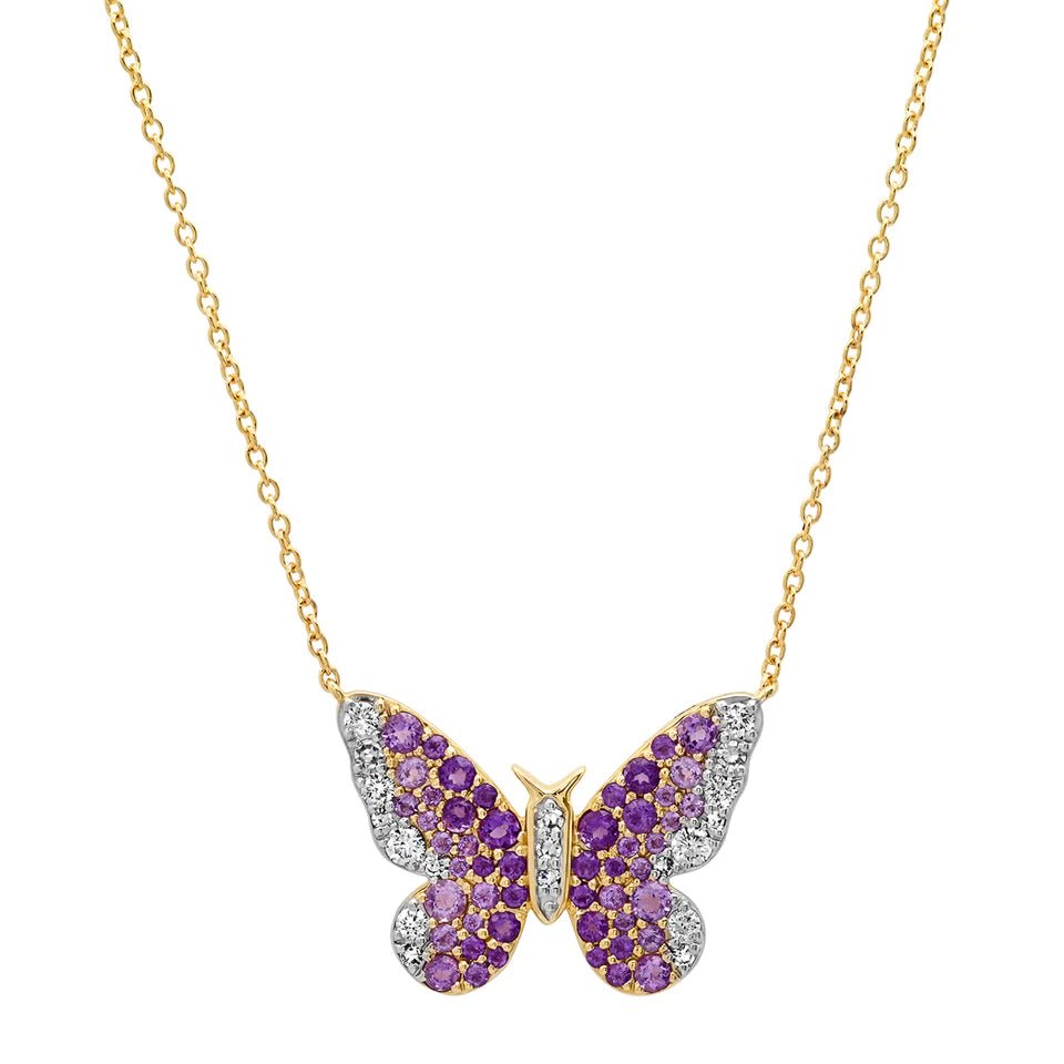 Ombre Butterfly Necklace