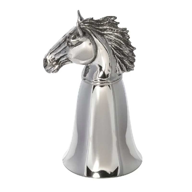 Pewter Mare Horse Stirrup Cup 8oz