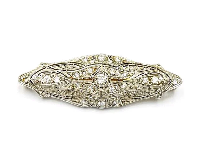 PLATINUM DIAMOND BROOCH