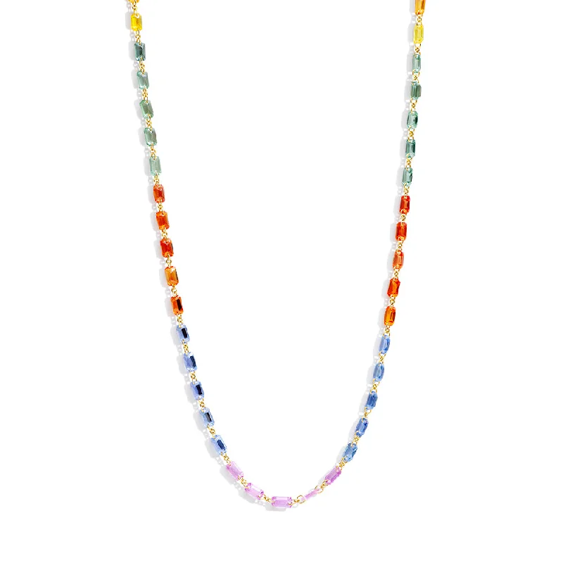 rainbow sapphire necklace