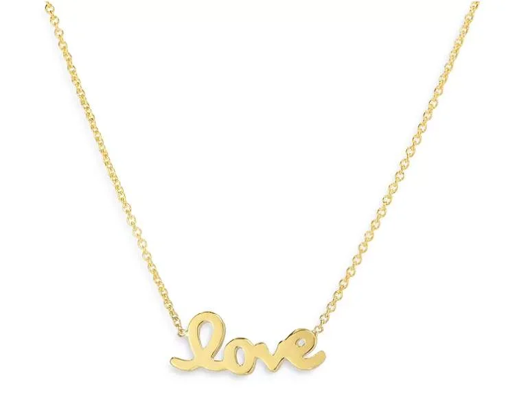 ROBERTO COIN GOLD LOVE NECKLACE