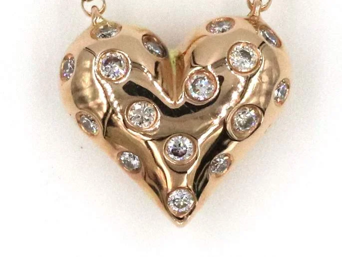 ROSE GOLD DIAMOND HEART