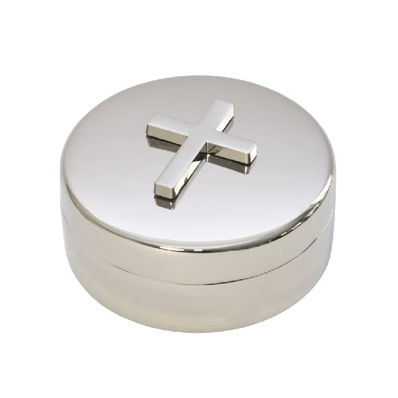 Small Round Cross Keepsake Box