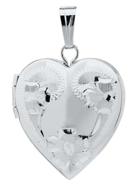 Sterling Silver Heart Locket Necklace