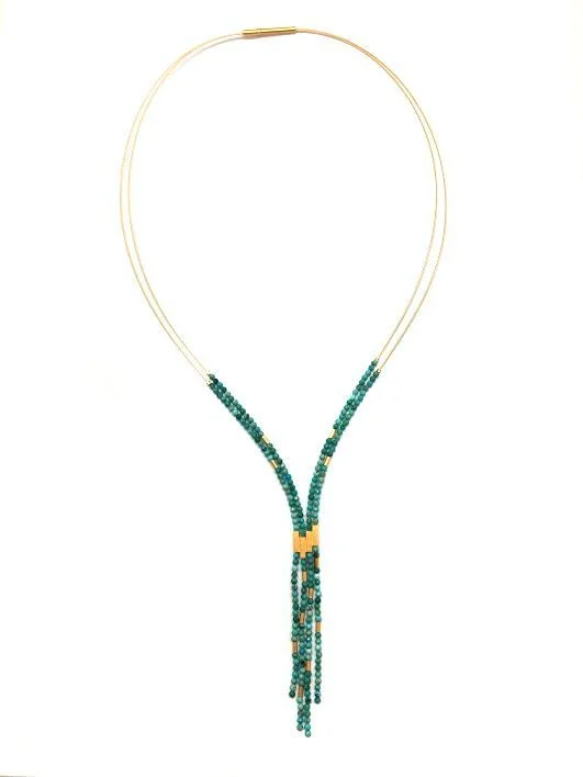 Turquoise Lariat Necklace