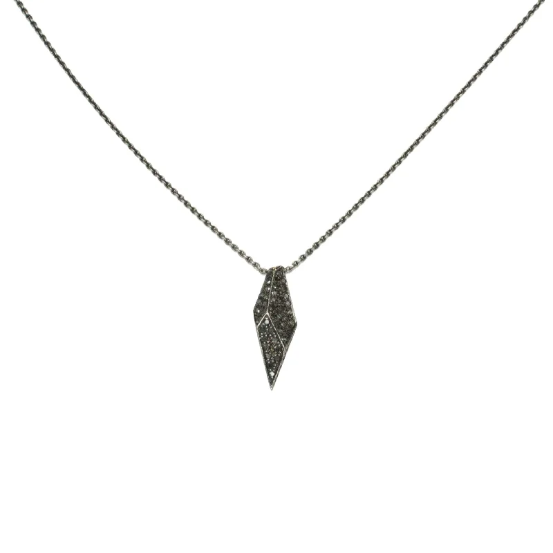 pavé shard necklace