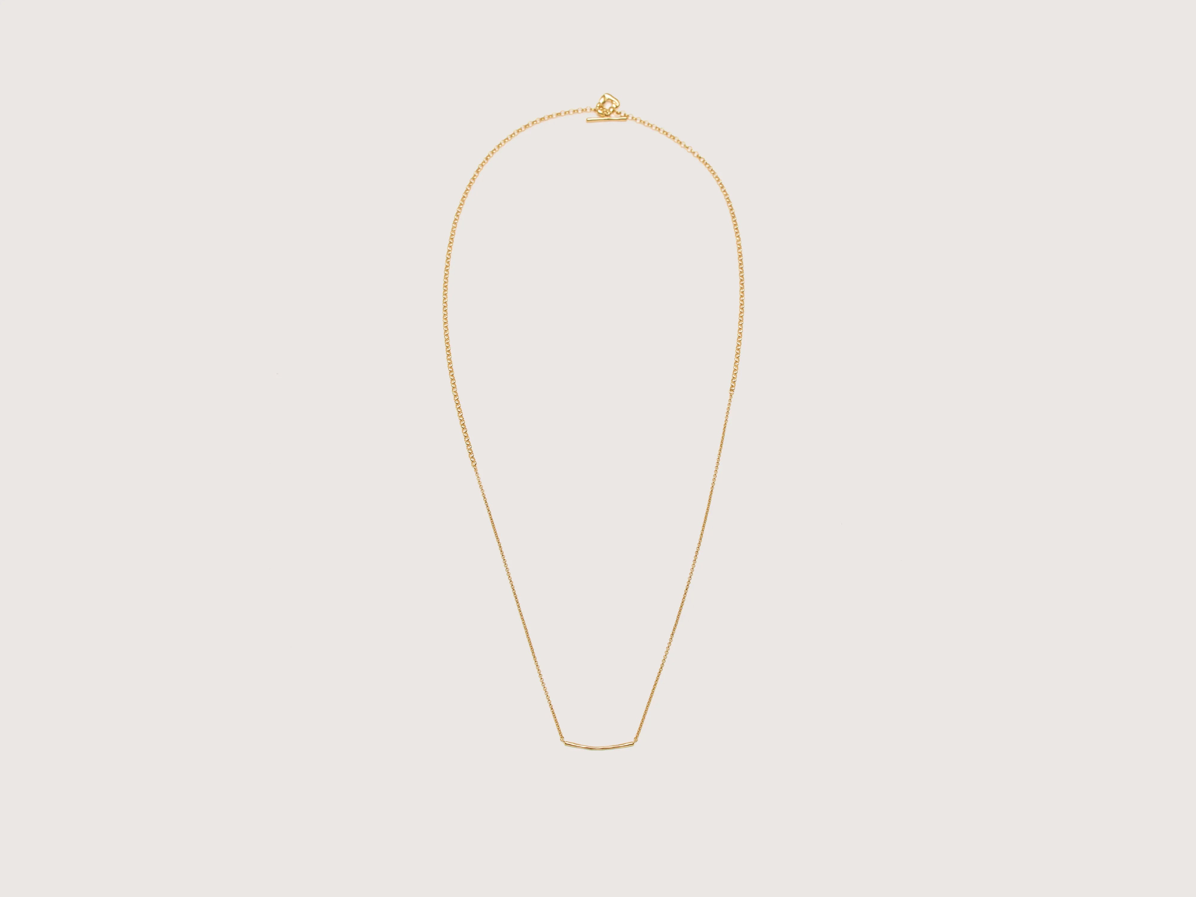 Bubble Lariat Gold Necklace (242 / W / GOLD)