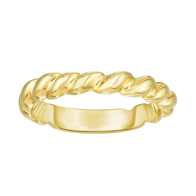 14kt Gold Size-7 Yellow Finish 3.7x21x1.5mm Polished Ring