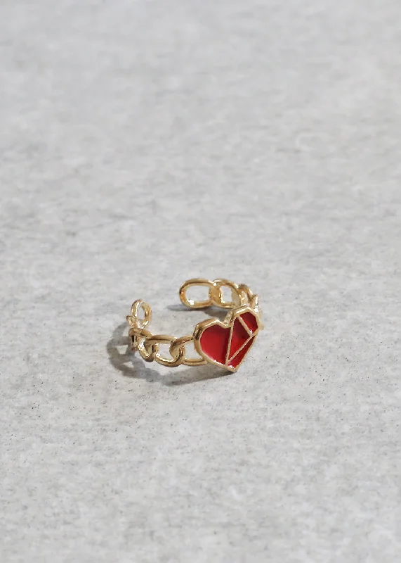 Adjustable Heart Ring