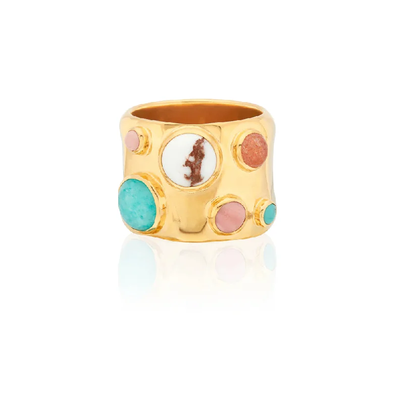 Anna Beck Wavy Multi-Stone Ring