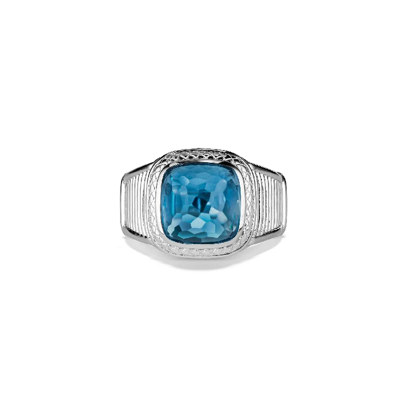 Cassandre Ring with London Blue Topaz