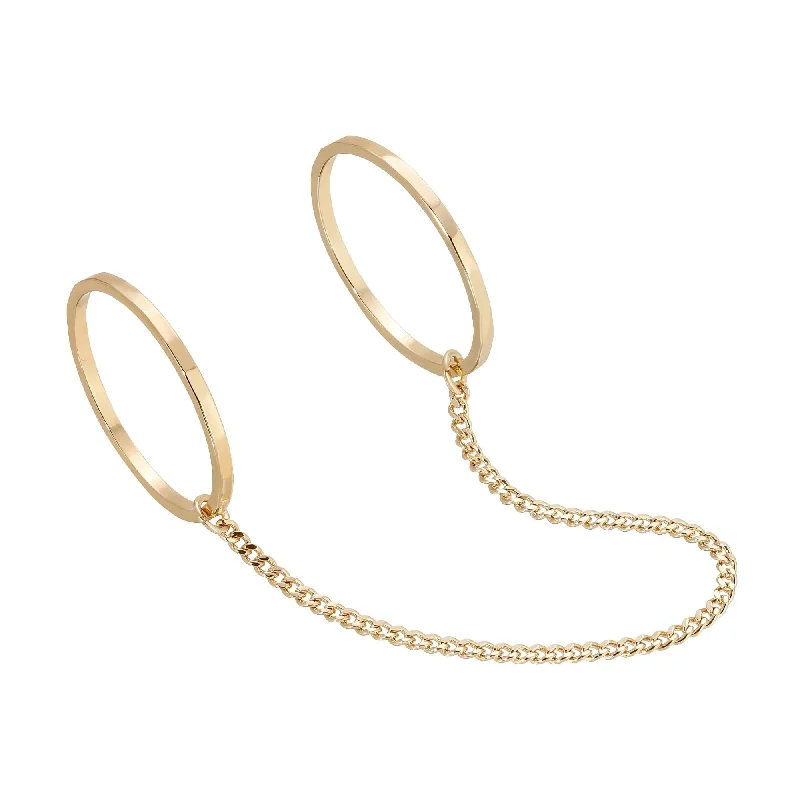 Celeste Double Chain Ring