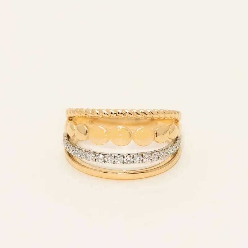 Diamond Fashion Ring in 14kt Yellow Gold (1/4ct tw)