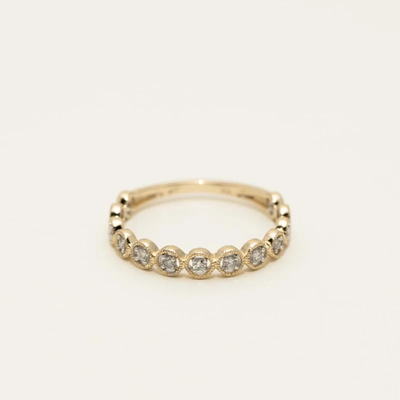 Diamond Stackable Ring in 10kt Yellow Gold (1/10ct tw)