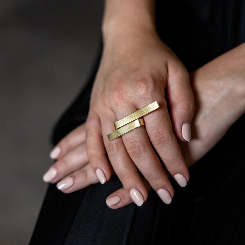 Embrace Wrap Ring - Brass