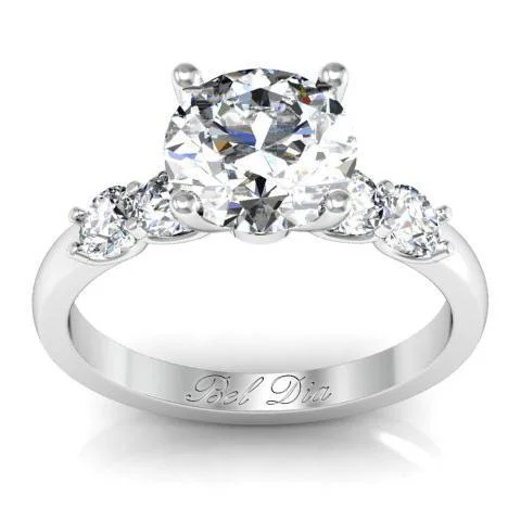 Five Diamond Engagement Ring