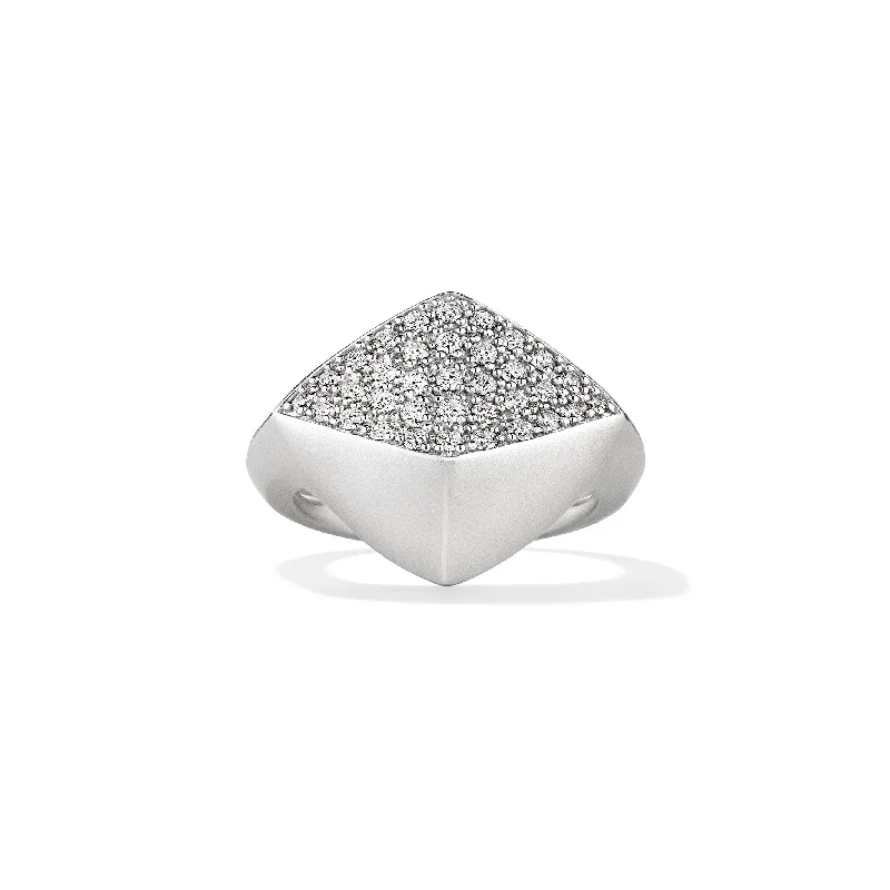 Iris Ring with Diamonds