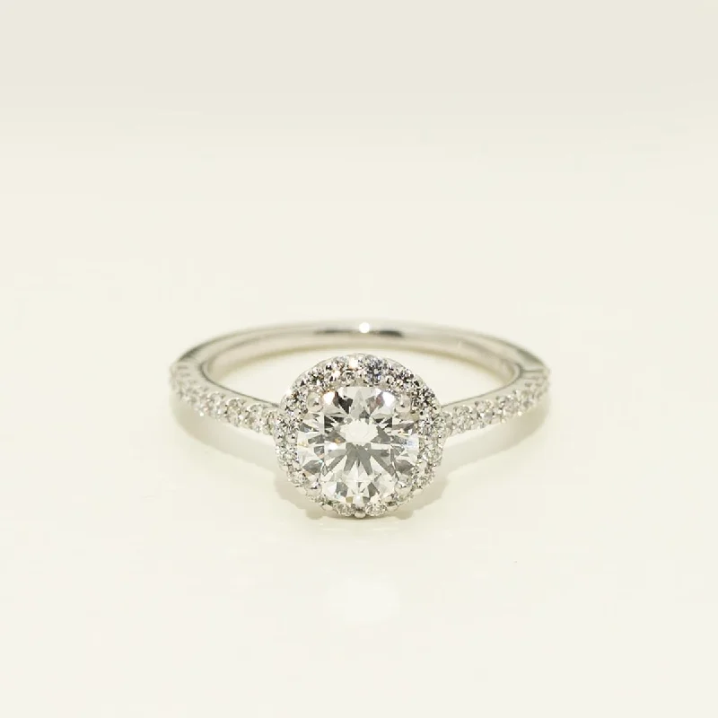 Lab Grown Diamond Engagement Ring in 14kt White Gold (1 3/8ct tw)