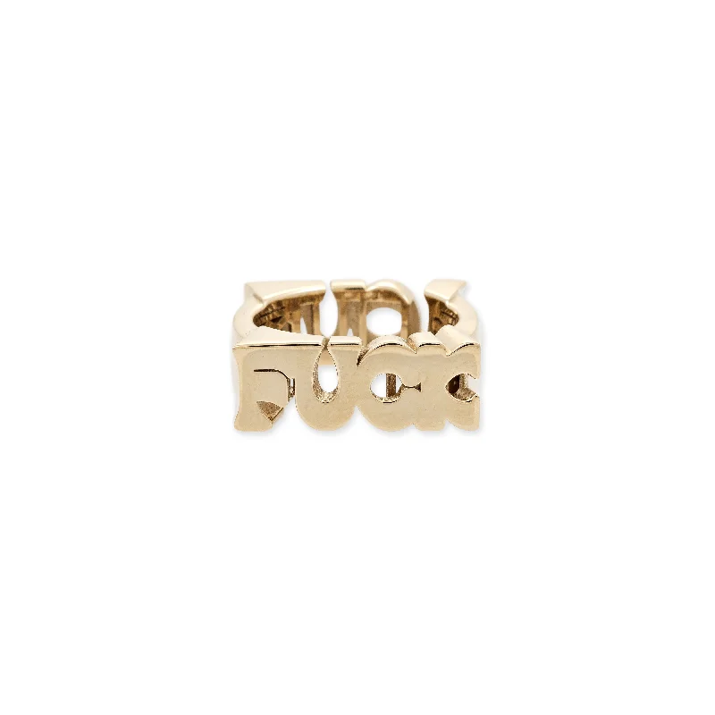 FUCK & LOVE GROOVY RING