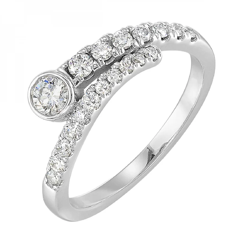 Love's Crossing Diamond Bypass Ring, 0.50cttw