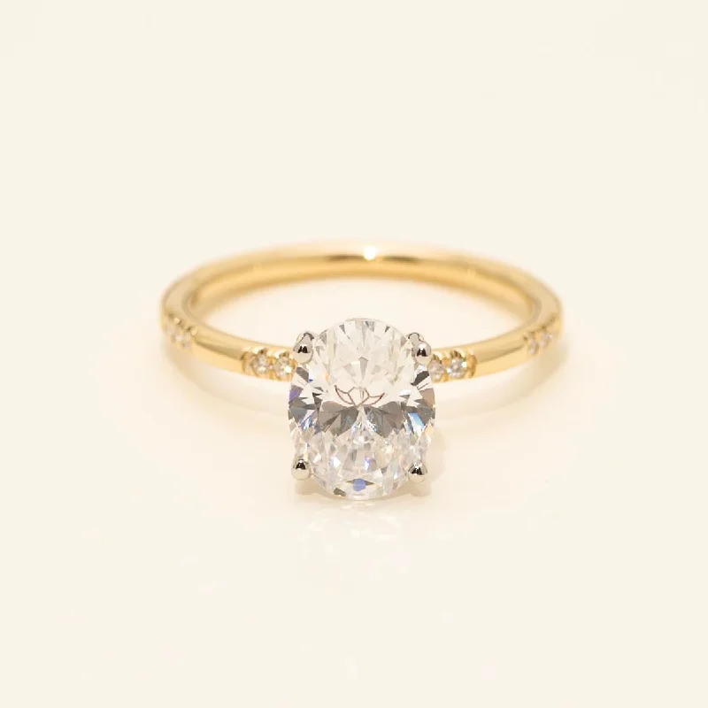 Martin Flyer Diamond Engagement Ring Setting in 14kt Yellow Gold (1/7ct tw)