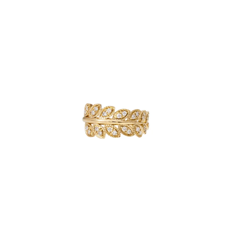 PAVE DIAMOND VINE RING