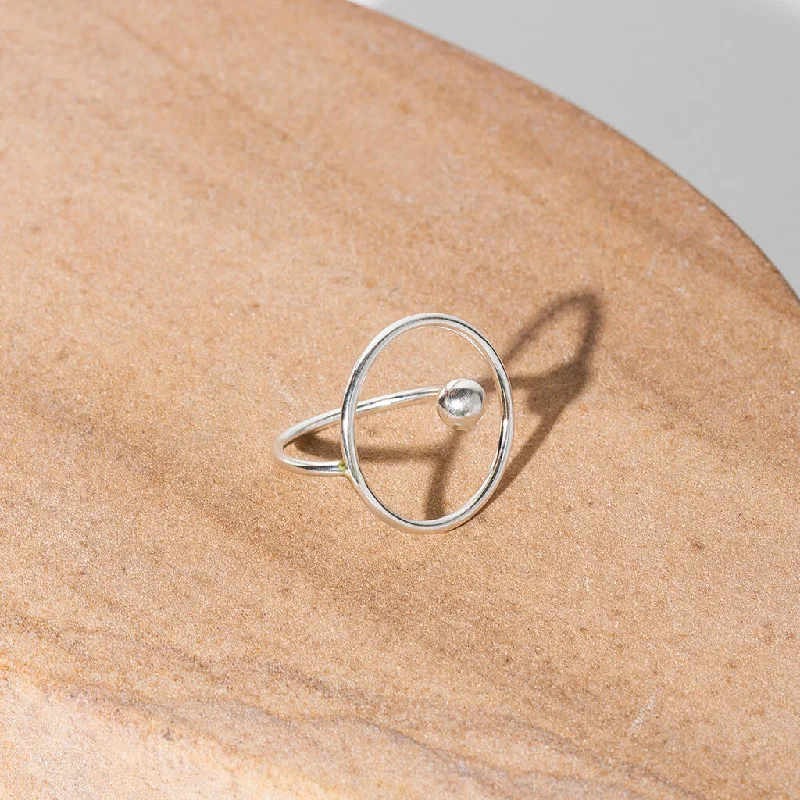 Ripple Adjustable Ring - Sterling Silver