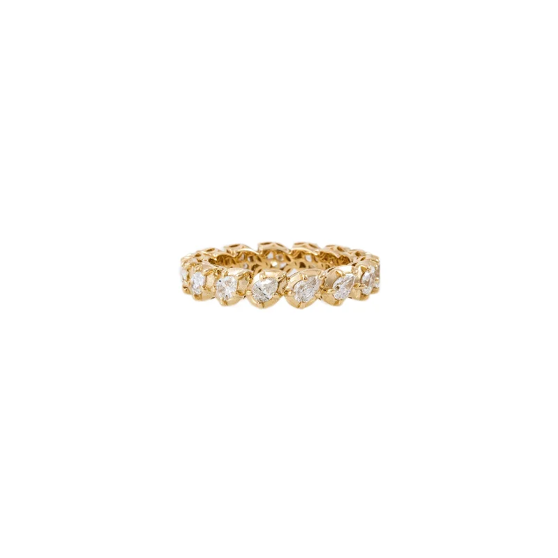 TEARDROP SOPHIA DIAMOND ETERNITY BAND RING